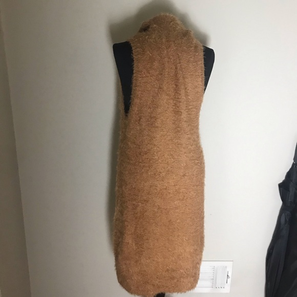 Show Me Your MUMU Fauna Cozy Tan Sleeveless Sweater Dress - Picture 6 of 9